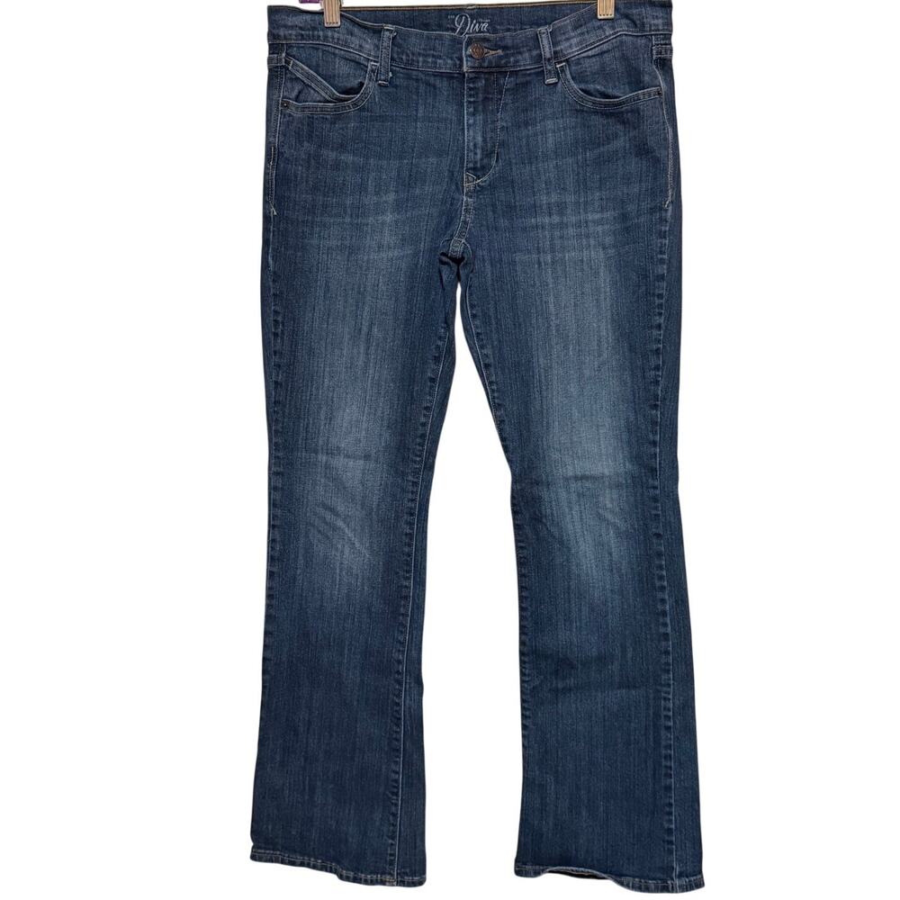 Old Navy The Diva Women's Midrise Flare Blue Denim Jeans Size 10 Regular